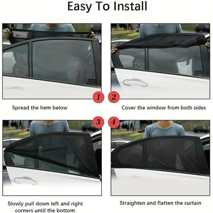 Car Window Mesh Sunshade Net – Mosquito & UV Shield