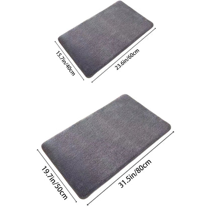 Ultra Absorbent Nordic Bath Mat Shower Room Floor Mat Super Anti-Slip Cushioned Soft Velvet Shower Mat For Washroom | Kalsten
