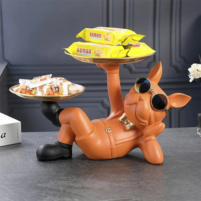 Bulldog Charm Statue