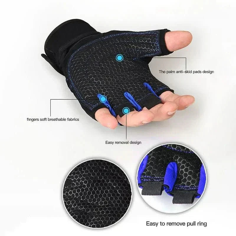 Kalsten | Shock-resistant training gloves with wrist support | For weight training, fitness & cycling