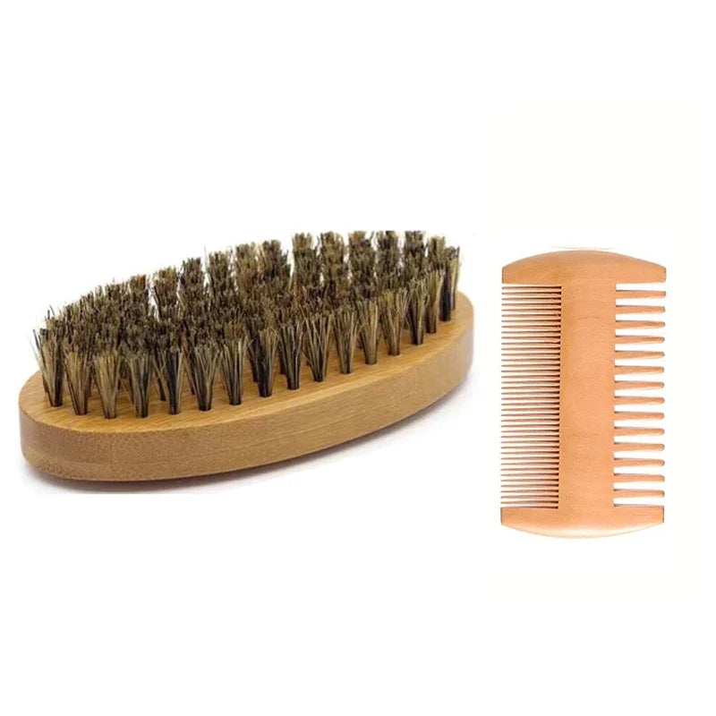 The Beard Standard — Wood Grooming Tool Set