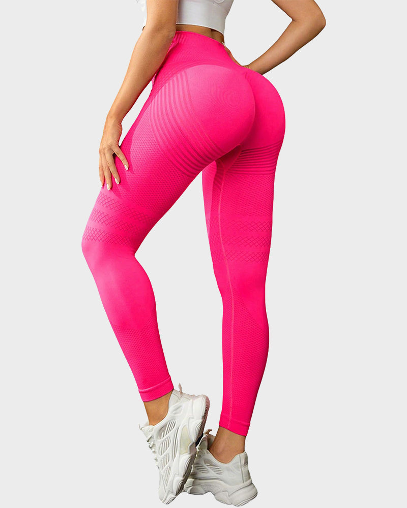 High Waisted And Hip Lifting Yoga Elastic Quick Drying Tight Pants