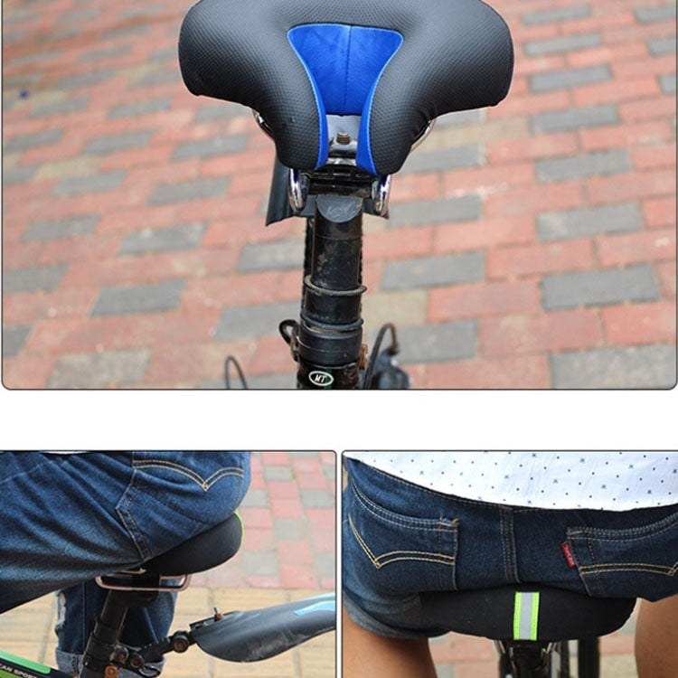 Kalsten | Noseless Bike Saddle Mountain Bike Thick Soft Padding (Blue)