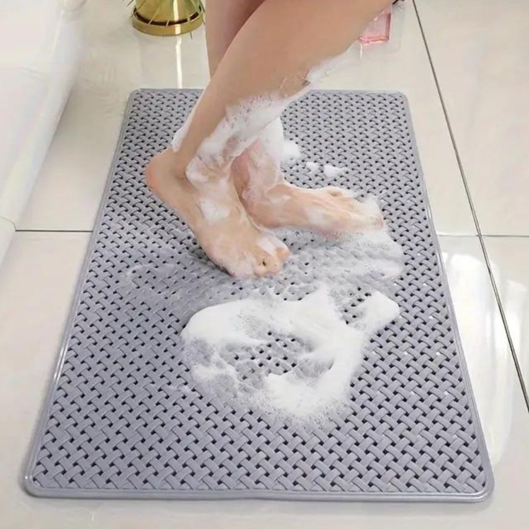 Non-Slip Bathtub Mat with Suction Cups – Quick Drying Non Skid Bath Mat for Safety, Ideal Non Slip Shower Mat for Elderly