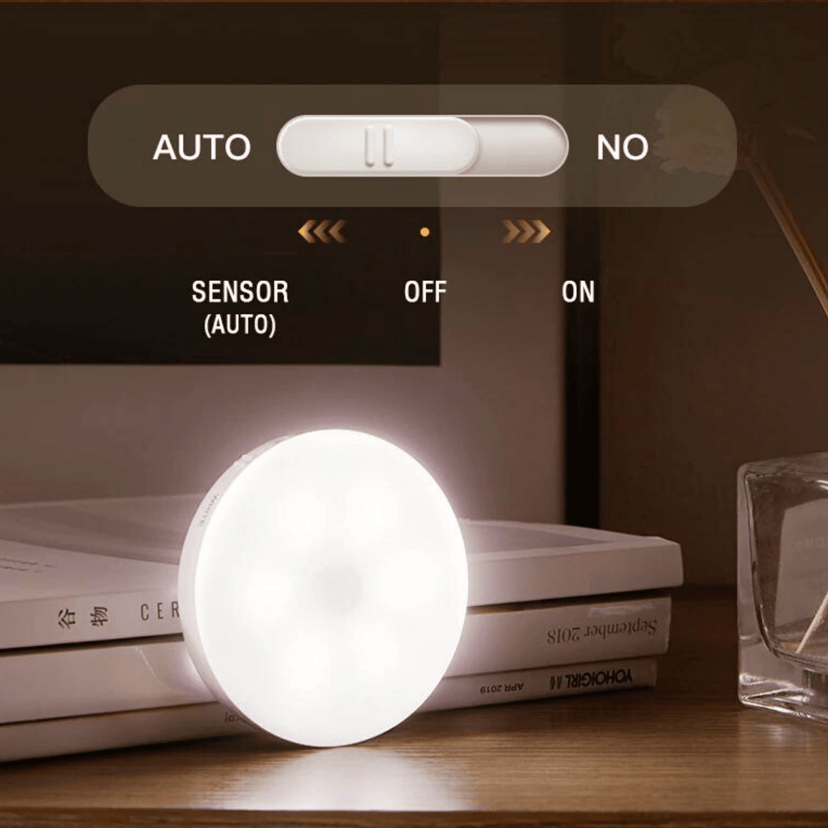 Amber Automatic Motion Sensor Light-4Sets