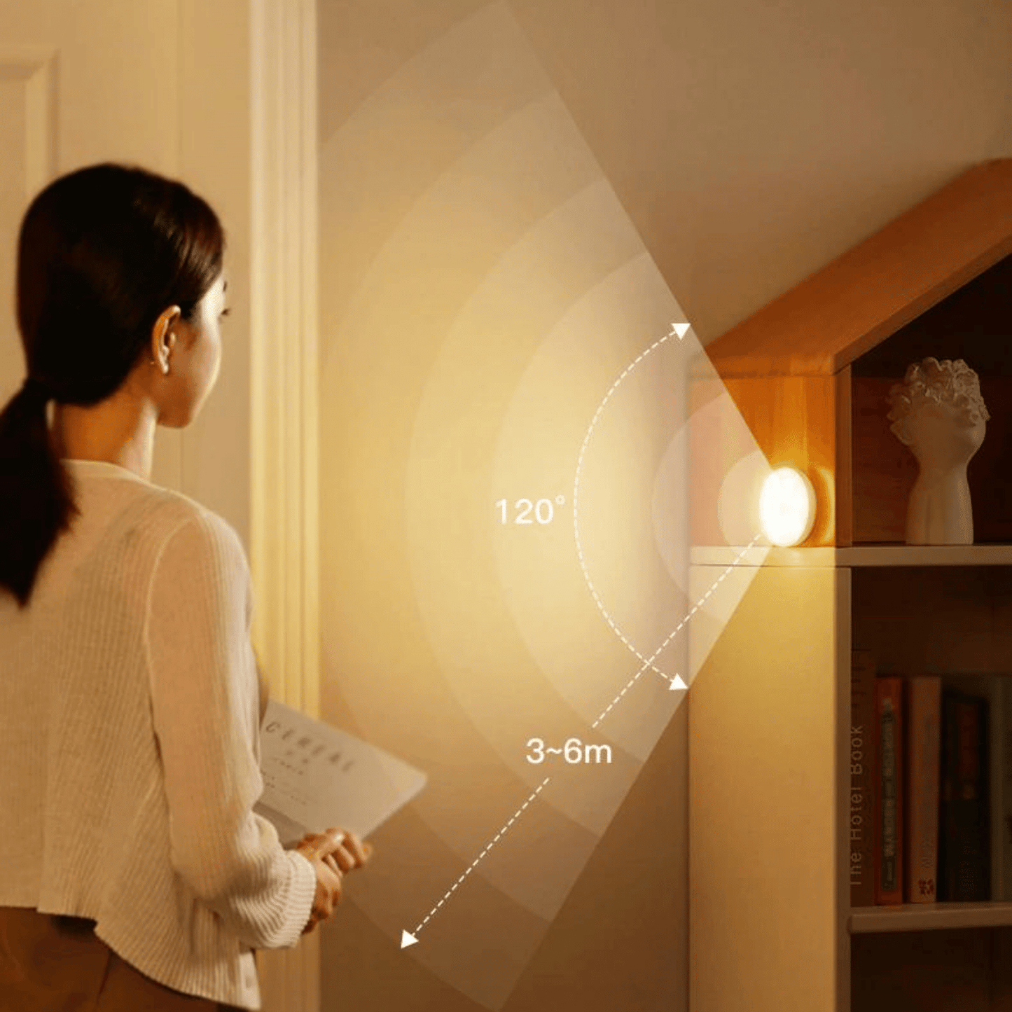 Amber Automatic Motion Sensor Light-4Sets