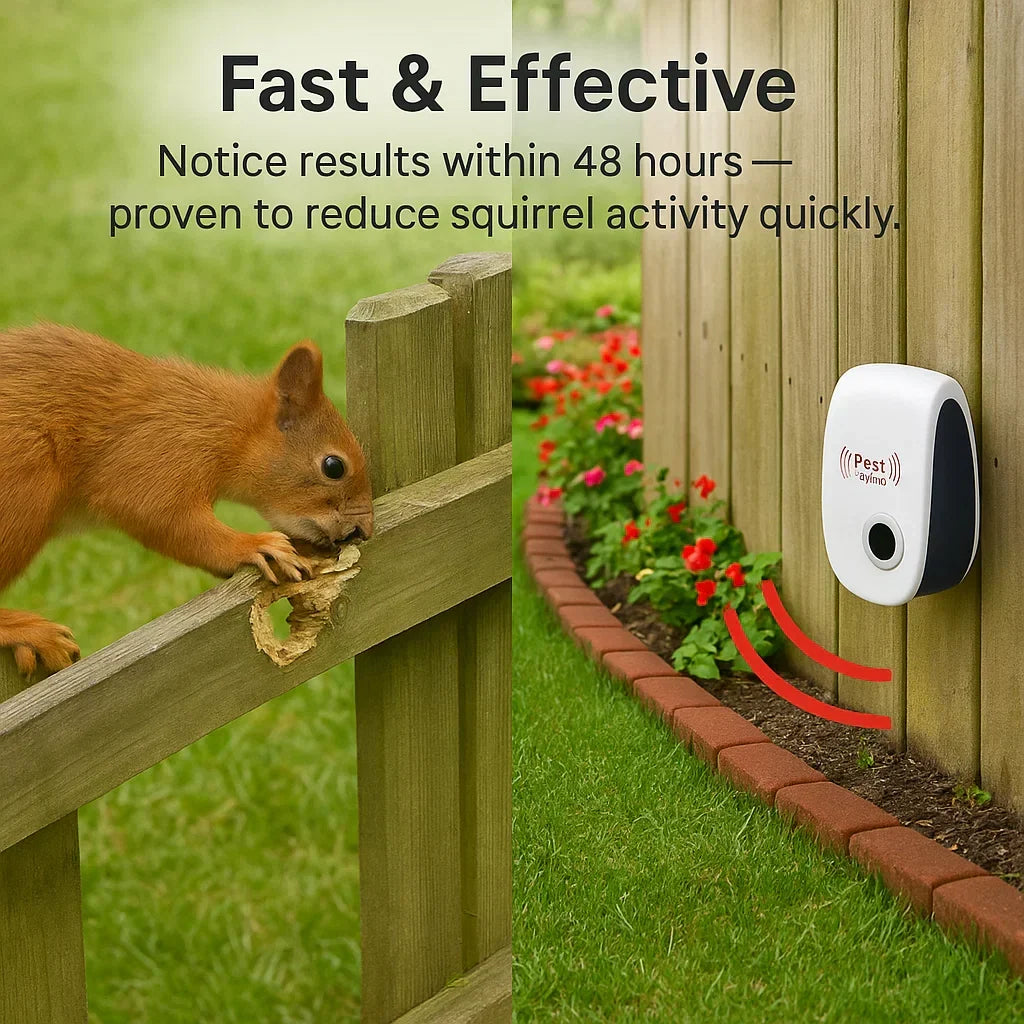 Ultrasonic Squirrel Repeller for Gardens