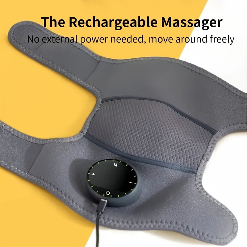 Heated Knee & Joint Massager – Cordless Vibration Wrap for Pain Relief