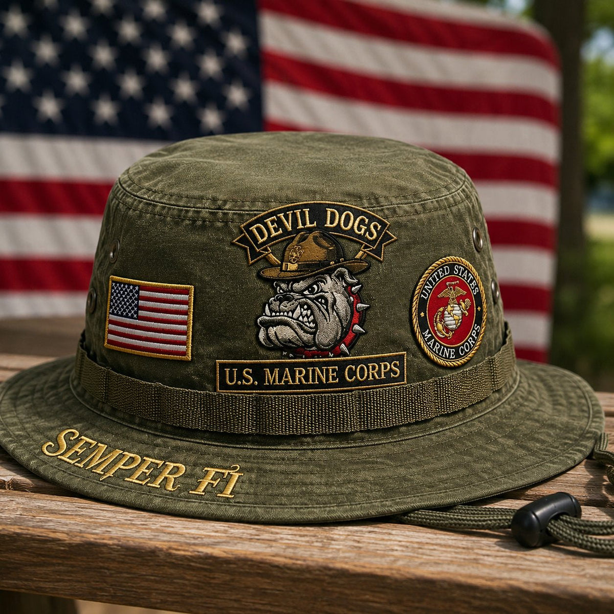U.S. Marine Corps Devil Dogs Tribute Boonie Hat