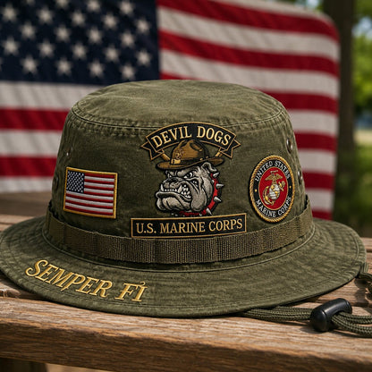 U.S. Marine Corps Devil Dogs Tribute Boonie Hat