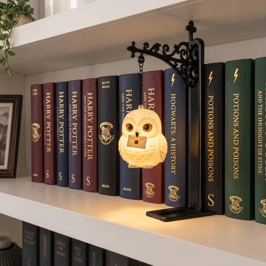 Enchanted Hanging Owl Bookshelf Light