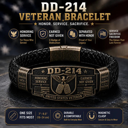 DD-214 Veteran Honor Bracelet