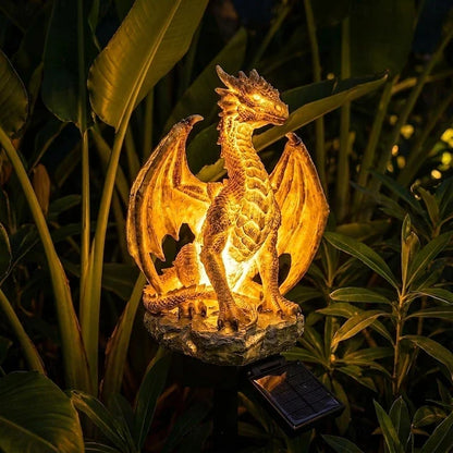 Dragon Legacy Golden Ember Edition Solar Garden Light