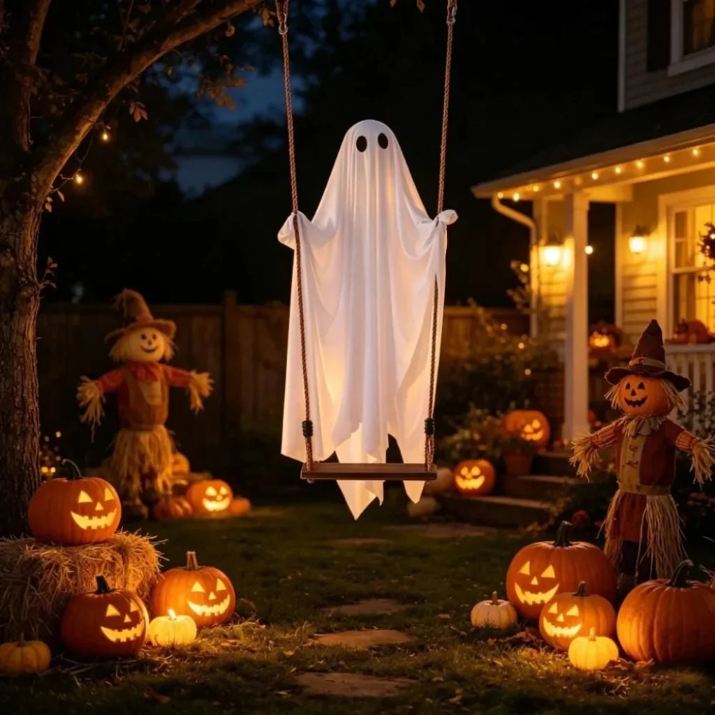 Halloween Dekoration Geisterschaukel Outdoor Beleuchtet
