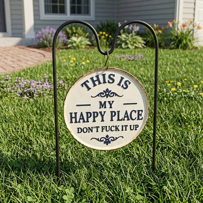 Funny Garden Metal Sign
