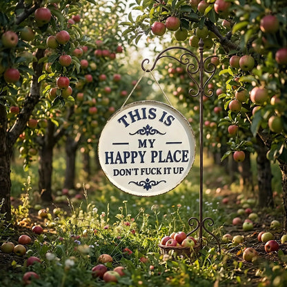 Funny Garden Metal Sign