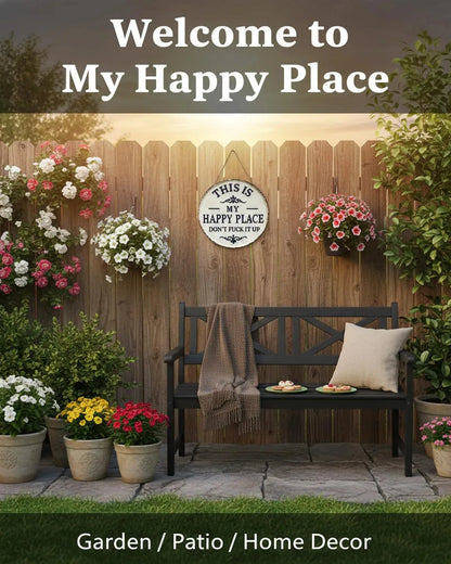 Funny Garden Metal Sign