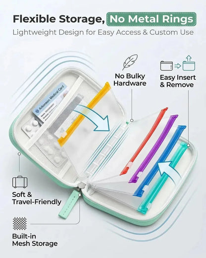 A8 14 Pages Waterproof Pill Box