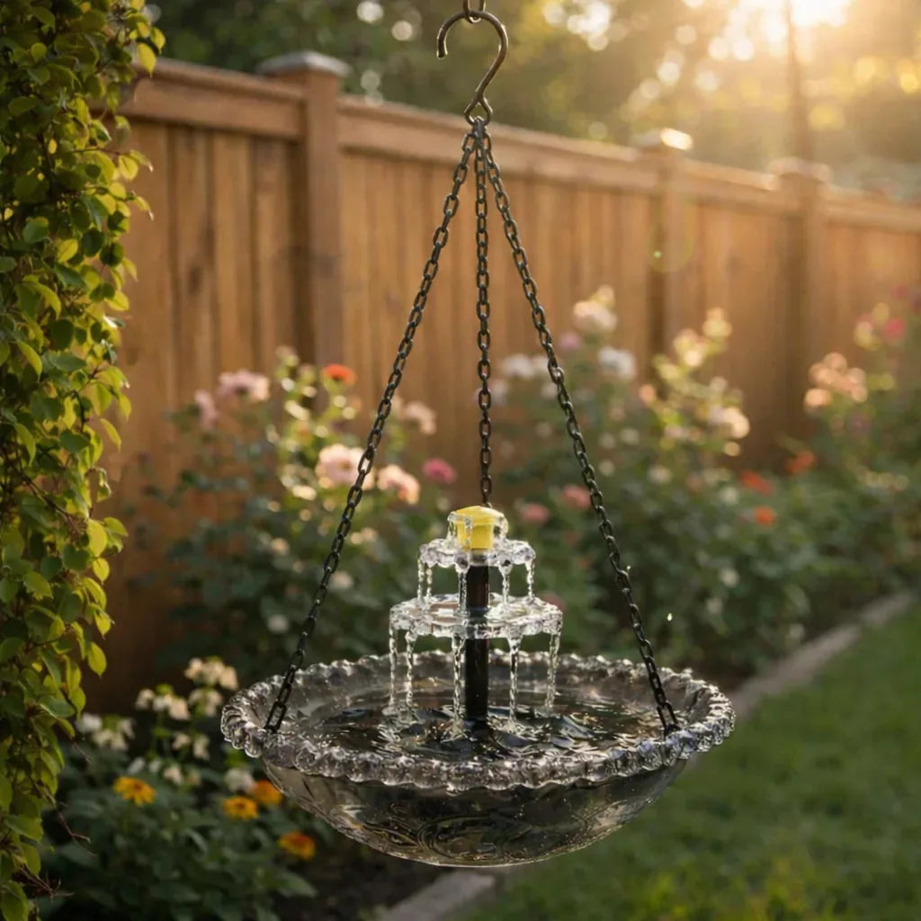 🐦Solar Cascade Hanging Bird Bath Fountain