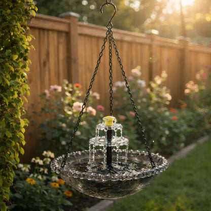 🐦Solar Cascade Hanging Bird Bath Fountain