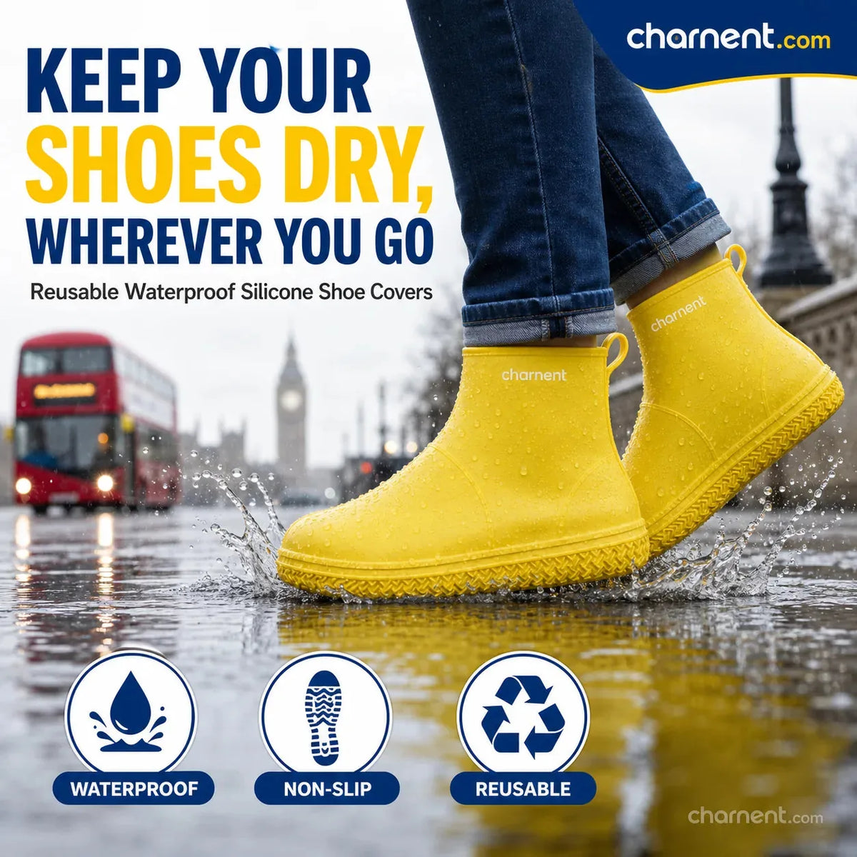 Waterproof Shoe Covers 5 Pairs