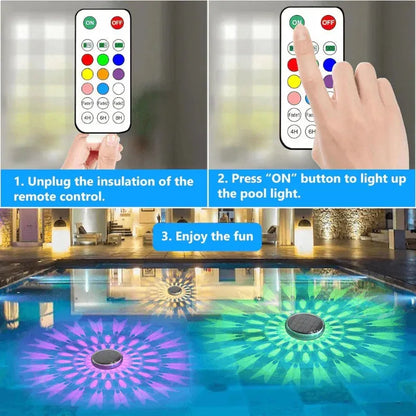 Solar Pool Floating Light