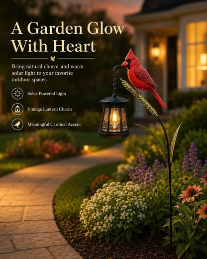 Cardinal Solar LED Light Decor