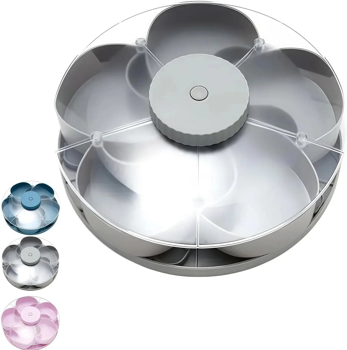 Divided Spin and Snack Serving Tray
