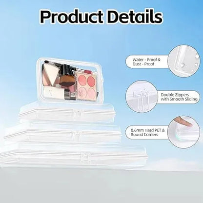 Clear Hard Shell Zipper Case