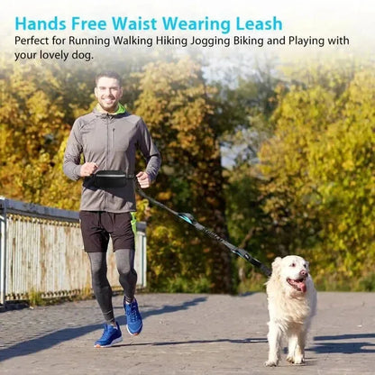 Pet Running Tether Exercise Rope Set Reflective Night Running Sports Pack