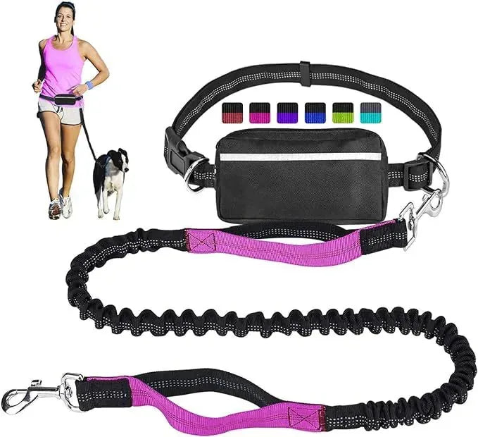 Pet Running Tether Exercise Rope Set Reflective Night Running Sports Pack