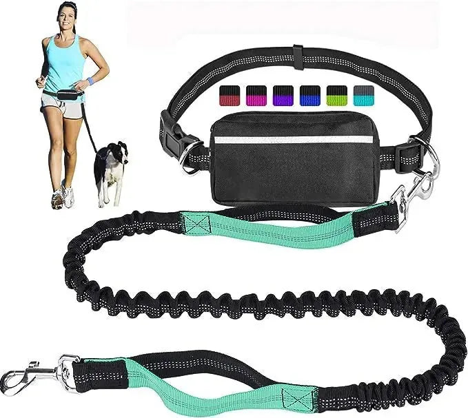 Pet Running Tether Exercise Rope Set Reflective Night Running Sports Pack