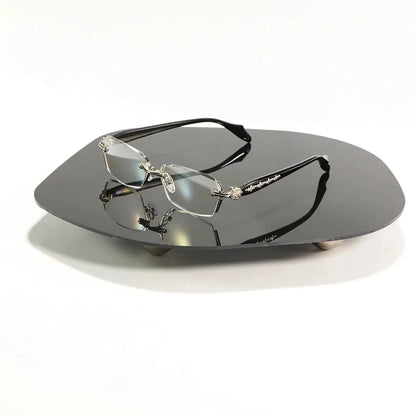 Rimless Metal Anti-Blue Light Reading Glasses 2 Pcs