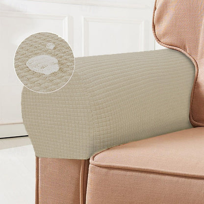 Kalsten | Stretch Armrest Covers – Spandex Covers for Chairs & Armchairs, Set of 2, Bordeaux