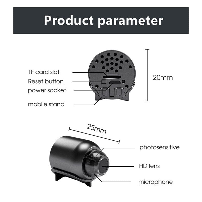 1080P Smart Wi-Fi Security Camera, Wide Angle, Night Vision