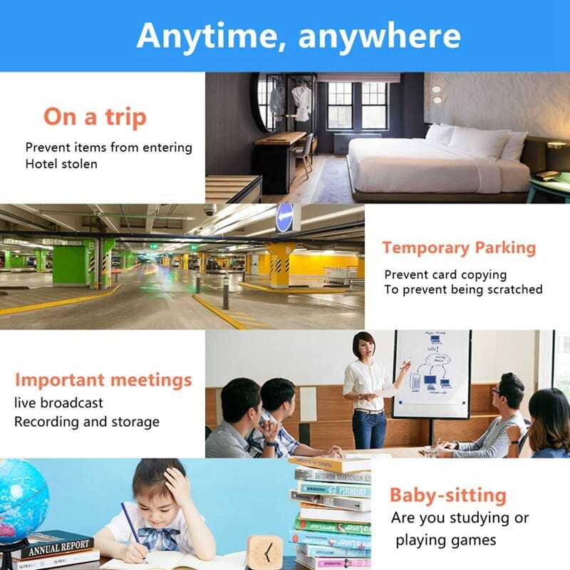 1080P Smart Wi-Fi Security Camera, Wide Angle, Night Vision