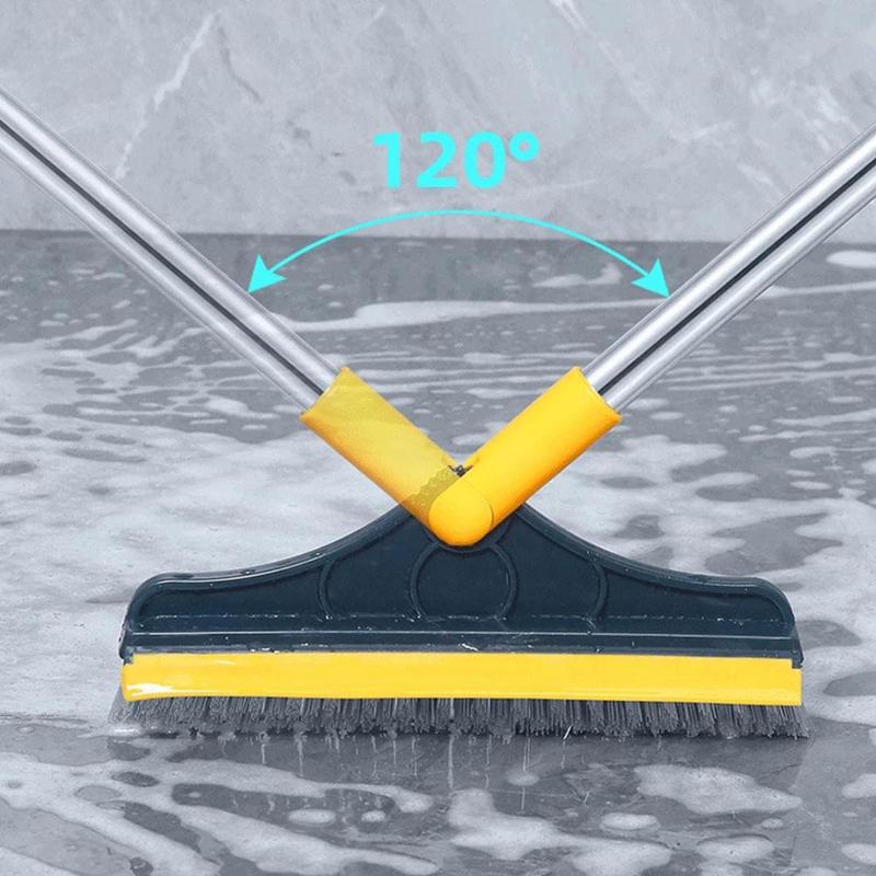2-in-1 Adjustable Easy Cleaning Wiper and Brush
