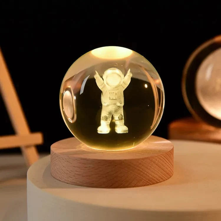 3D Crystal Planet Night Light