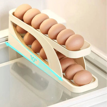 Automatic Rolling Egg Dispenser and Organizer