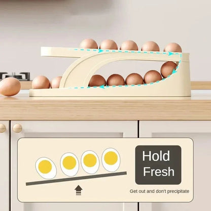 Automatic Rolling Egg Dispenser and Organizer