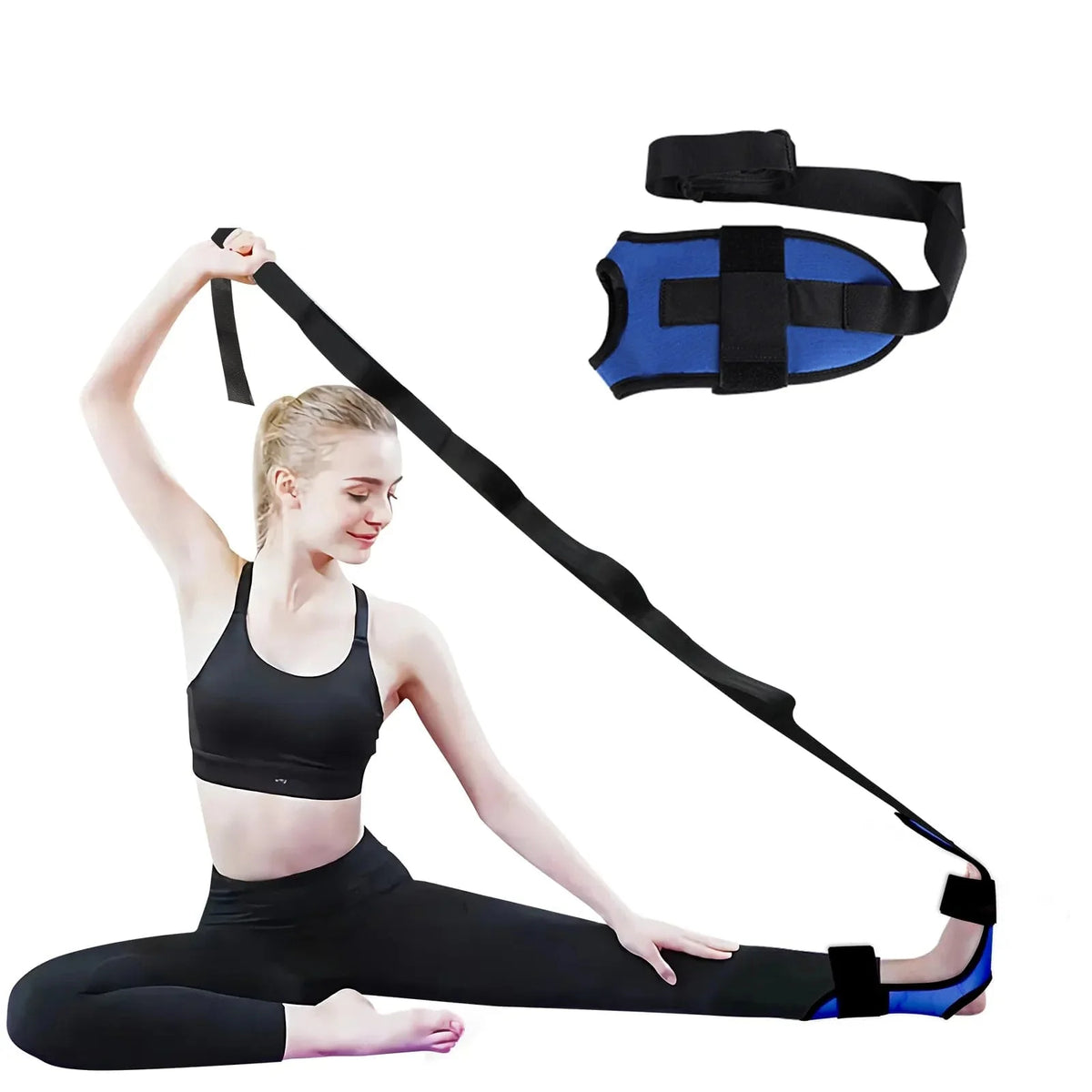 Foot and Calf Stretcher-Stretching Strap, Yoga Belt