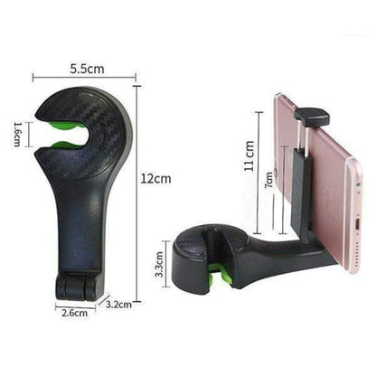 Car Headrest Hook with Phone Holder