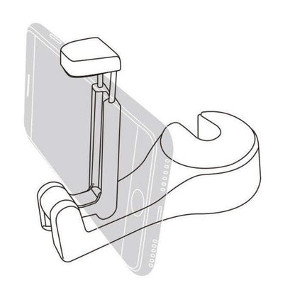 Car Headrest Hook with Phone Holder