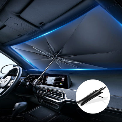 Car Windshield Sun Shade Umbrella, Foldable, UV Block