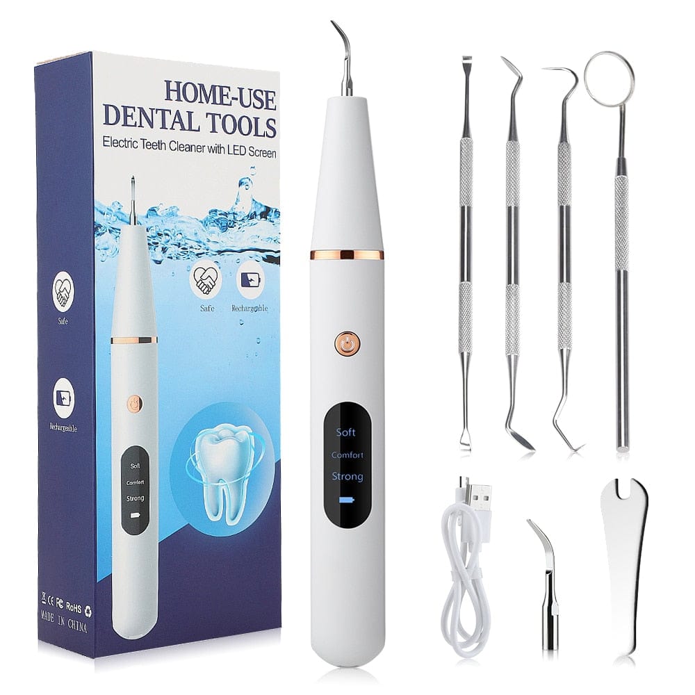 Ultrasonic Dental Scaler Teeth Whitening Wand, Teeth Cleaning Kit