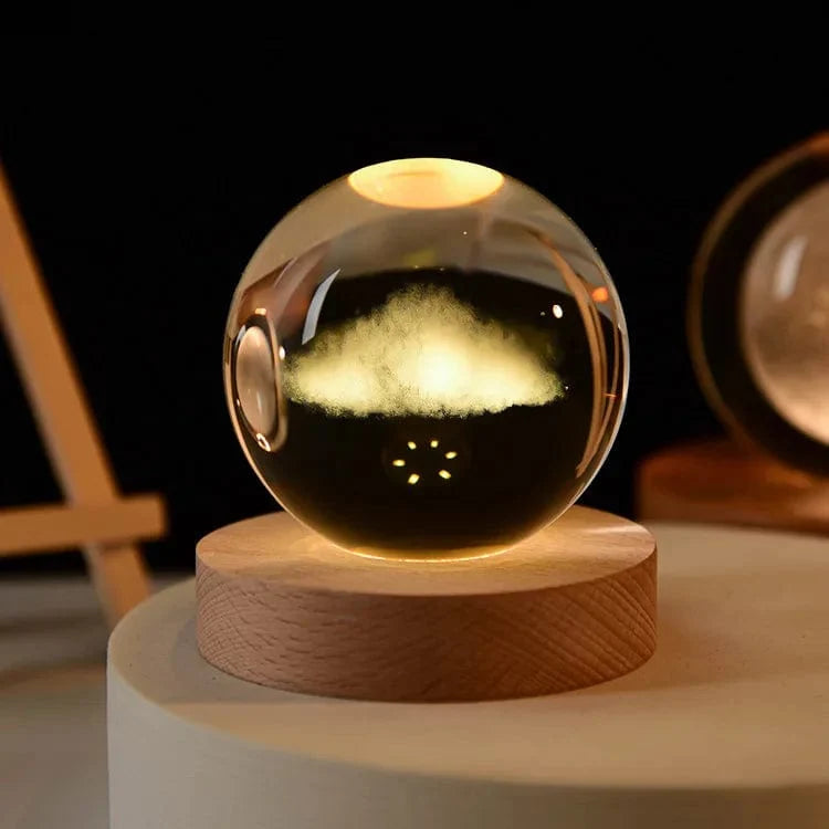 3D Crystal Planet Night Light