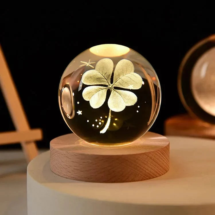 3D Crystal Planet Night Light