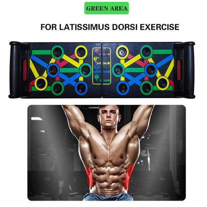 Foldable Push Up Board 9-in-1 Workout Stand