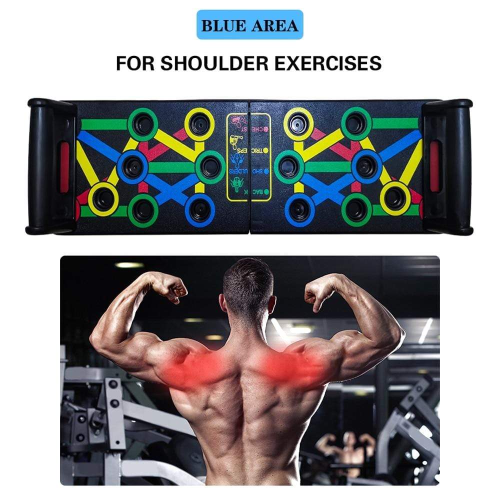 Foldable Push Up Board 9-in-1 Workout Stand