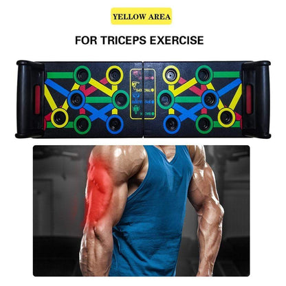 Foldable Push Up Board 9-in-1 Workout Stand